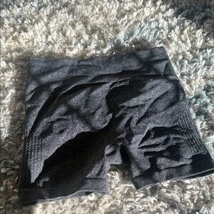 Gray Textured Shorts